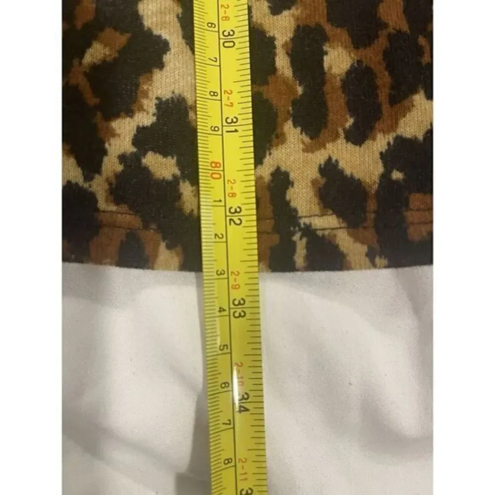 Reborn J Burgundy Red Cheetah Print Hem‎ and Sleeve Cuffs 2XL Tunic - Picture 10 of 11